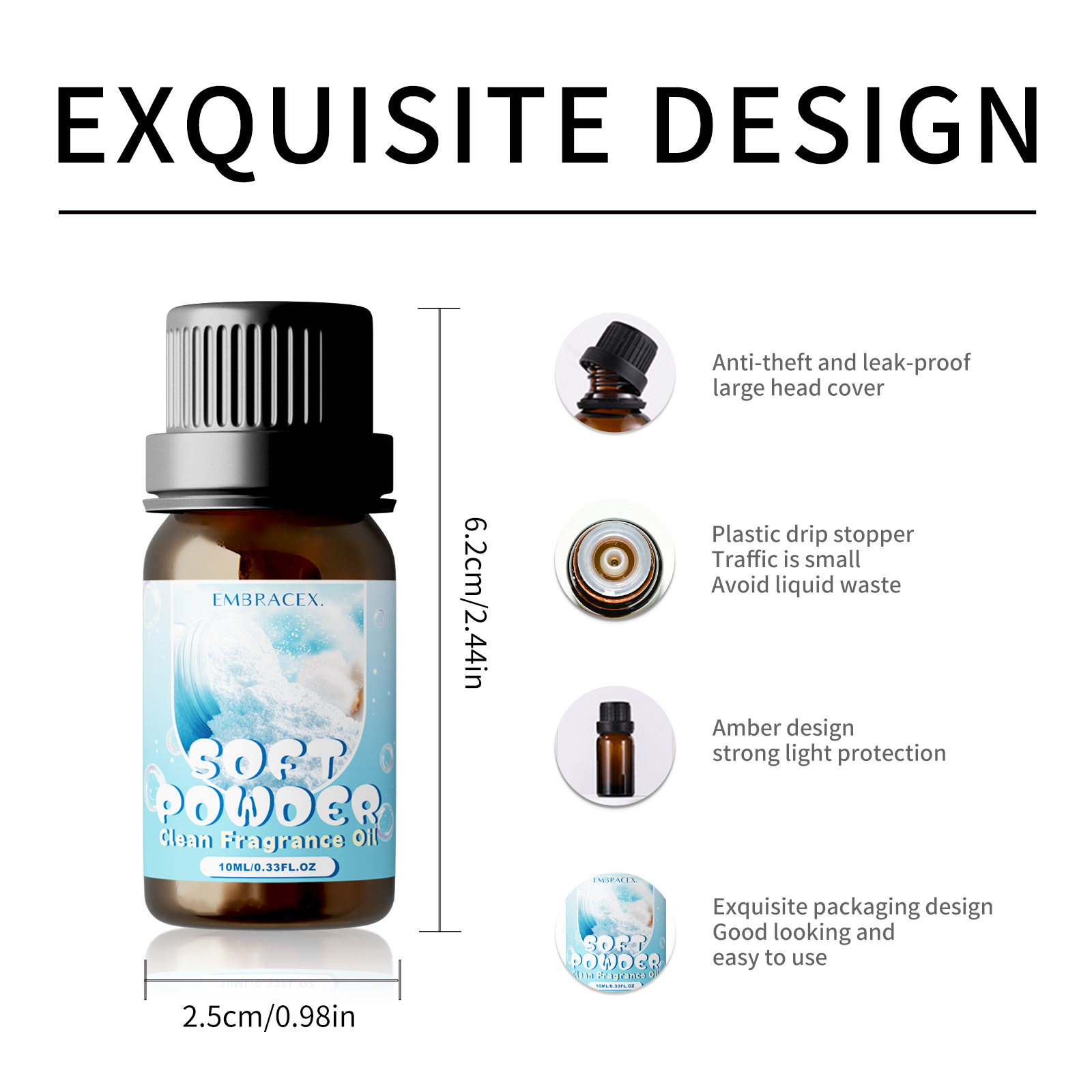 10ml Soft Powder Essential Oil - مراجعة Fragrance Oil 10Ml وسعره