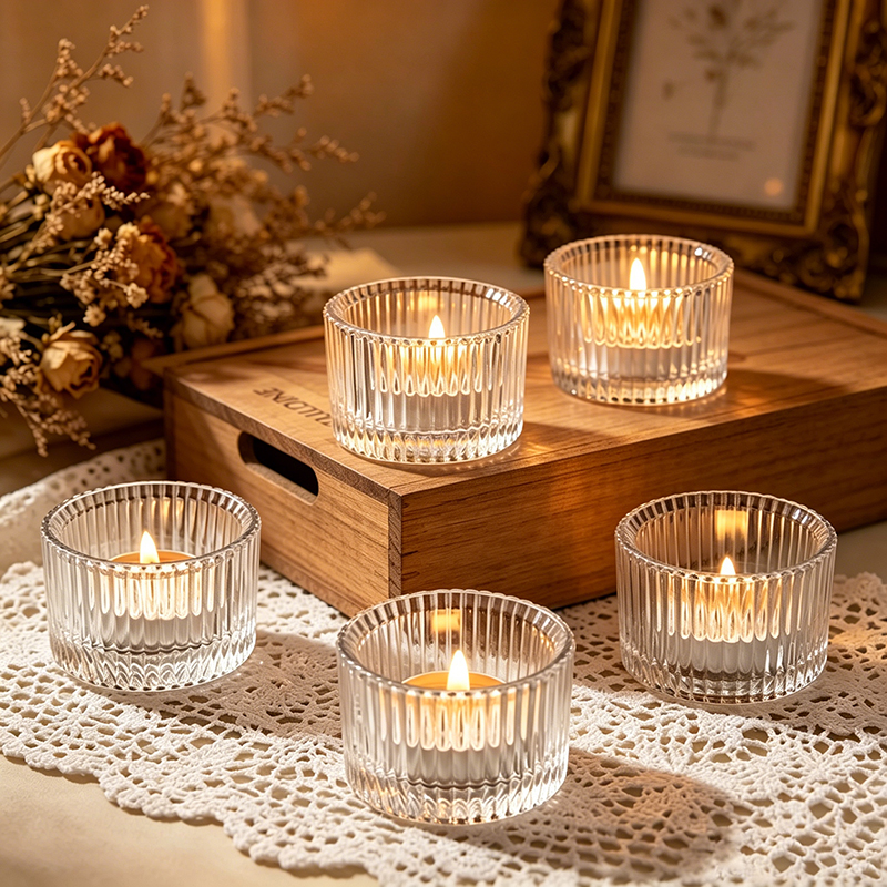 Small Clear Mini Candlestick T - مراجعة Candle Glass Supplies وسعره