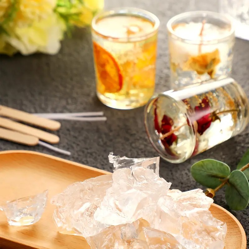 Transparent Crystal Wax, Jelly - مراجعة Candle Making Supplies Usa وسعره